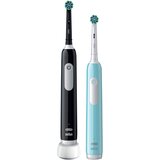 Oral-b Pro 1 Black/Caribbean Blue zobna Elektricna šcetka z 2. rocajem. | Shoptok.si