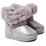 Boto Children's Snow Boots With Cubic Zirconia Silver Hollee | ePonuda.com