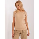 RELEVANCE Blouse-RV-BZ-8932.42-dark beige | Shoptok.si