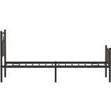 vidaXL Posteljni okvir brez vzmetnice hrast 80x200 cm inženirski les | Shoptok.si