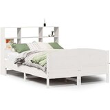 vidaXL Krevet s regalom z knjige bez madraca bijeli 140x190cm borovina | shoptok.hr