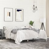 Maison Chic Posteljni okvir - Dvoposteljna postelja - Zakonska postelja siva sonoma 120x200 cm inž. les in kovina-J15146, (21765467) | Shoptok.si