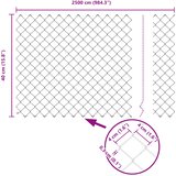  Ograda od lančane veze 25 x 0,4 m Čelik Zelena | shoptok.hr