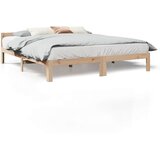 Maison Chic Posteljni okvir - Dvoposteljna postelja - Zakonska postelja brez vzmetnice 160x200 cm trdna borovina-J3266, (21772397) | Shoptok.si