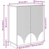  Kreveta Crna 66 x 34,5 x 87 cm Konstruirano drvo | shoptok.hr