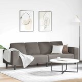 vidaXL Tkaninska sofa s jastukom Svjetlosiva 208 cm Baršunasta tkanina | shoptok.hr