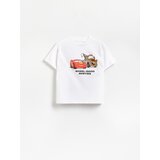 Reserved Pamučna majica Cars - bijela | shoptok.hr