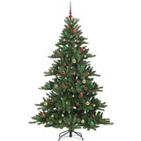 vidaXL Umjetno božićno drvce s nogom with LEDs s stalakom 210cm PVC | shoptok.hr
