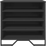 Ormarić za cipele crni 80 x 38 x 78 cm od konstruiranog drva | shoptok.hr