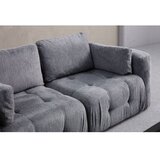 Atelier Del Sofa amaris 3 seater with pouffe grey ugaona sofa Cene
