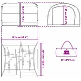 Šator za spremanje bicikala Plava 256 x 222 x 182 cm taft | shoptok.hr