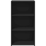 vidaXL Komoda črna 50x41x93 cm inženirski les | Shoptok.si