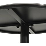  Vrtni stol okrugli crni Ø 60 x 105 cm čelični | shoptok.hr