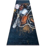 RugsX Preproge ANDRE 9002 pralna preproga Žlice, začimbe kuhinj 80x200 cm Modra | Shoptok.si