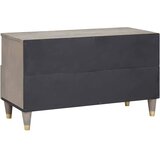 TV ormar s ladicama Siva 80 x 33 x 46 cm Čvrsto drvo manga | Eponuda.com