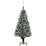  Umjetno božićno drvce LED s kuglicama i šiškama 210 cm | shoptok.hr