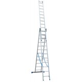 Elkop trodelne aluminijumske merdevine 3x12 - 7,4m Cene