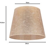  duolla - abažur za stolnu lampu classic m E27, prečnika 24 cm, zlatna | Eponuda.com