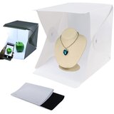  Foto studio box z 20 LED osvetlitvijo + 2 ozadja Cene