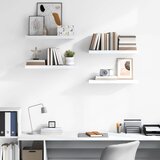  Plutajuće zidne police 4 kom sjajne bijele 60x23,5x3,8 cm MDF | shoptok.hr