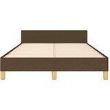  Okvir za krevet s uzglavljem tamnosmeđi 120x190 cm od tkanine | shoptok.hr
