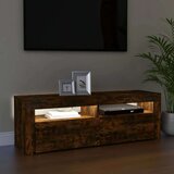 TV omarica z LED lučkami dimljeni hrast 120x35x40 cm, (20732400) | Shoptok.si