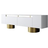 Hanah home tv polica bohem white gold