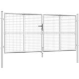  Vrtna vrata od mreže srebrne boje 300 x 125 cm, pocinčani čelik | shoptok.hr