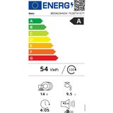 Beko BDSN28460X Vgrajeni pomivalni stroj delno vgrajen 60 cm | Shoptok.si