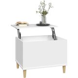  Klubska mizica bela 60x44,5x45 cm inženirski les | Shoptok.si