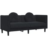  3-dijelni set sofa s jastucima crni baršunasti | Eponuda.ba
