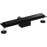  2 v 1 Odvod za prho Črna 50 cm Nerjaveče jeklo 304, (5000248866) | Shoptok.si