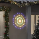 vidaXL Božične zvezdne lučke 140 LED lučk 4 kosi večbarvne 17 cm