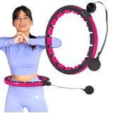  Hhm16 hula hoop crno/rozičasti magnetski s utegom + brojačem hms | shoptok.hr