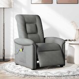 Maison Chic Električni masažni naslanjač - Relax naslanjač temno sivo blago, (22061913) | Shoptok.si