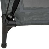 vidaXL Pasja postelja s streho antracit oxford tkanina in jeklo | Shoptok.si