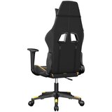 vidaXL Gaming stol črno in zlato umetno usnje | Shoptok.si