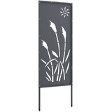  Privatnost u vrtu Antracit 50 x 140 cm Hladno valjana čelična | shoptok.hr