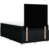 vidaXL Krevet s oprugama i madracem crni 120 x 200cm od tkanine | shoptok.hr