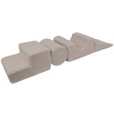 MeowBaby Siva tkanina pena igrišče 45x170x30 cm Montessori - | Shoptok.si