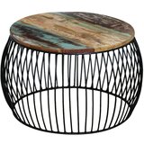 Furnova Klubska mizica okrogla trden predelan les 68x37 cm, (21915048) Cene