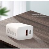 Nillkin hišni polnilec, adapter, 220 v, usb-c in usb 3.0 qc, 18 w, za iphone | Shoptok.si