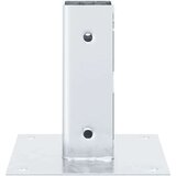  Post Bases Square 12 kosov Silver 51x51 mm Pocinkano jeklo, (21827458) | Shoptok.si