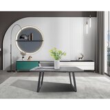 CARRYHOME Jedilna miza , siva | Shoptok.si