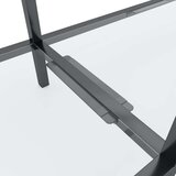 vidaXL Konzolni stol prozirni 160 x 35 x 75,5 cm od kaljenog stakla | shoptok.hr