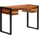 vidaXL Miza z 2 predaloma 110x50x77 cm trden palisander | Shoptok.si