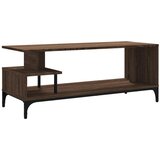TV ormarić boja hrasta 102x40x41 cm konstruirano drvo i čelik | shoptok.hr