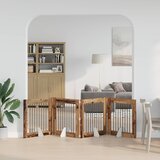  Vrata za pse s postoljem 4 pcs Staro drvo 80 x 80 cm | shoptok.hr