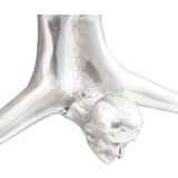  Skulptura Srebrna 22x8x25 cm Aluminijski Padajući Čovjek | shoptok.hr