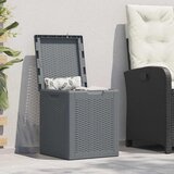  Vrtna kutija za pohranu siva od PP ratana 90 L | shoptok.hr